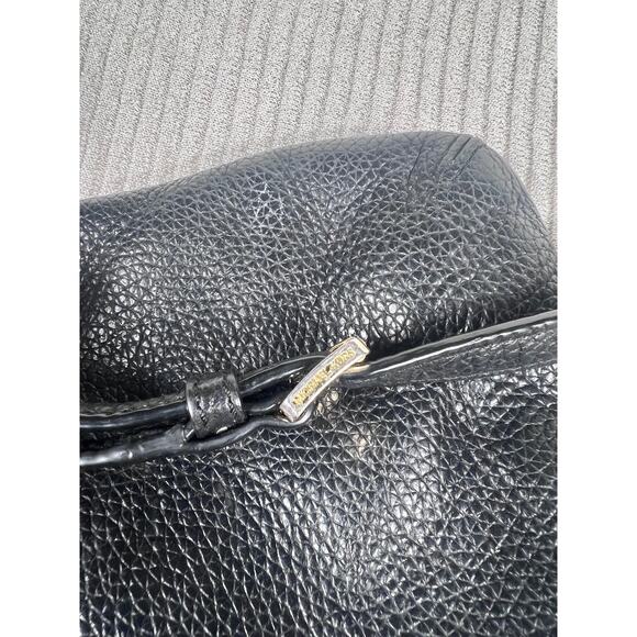 Michael Michael Kors Crossbody Bag Womens Small Black Pebbled Leather Chain - Picture 10 of 16
